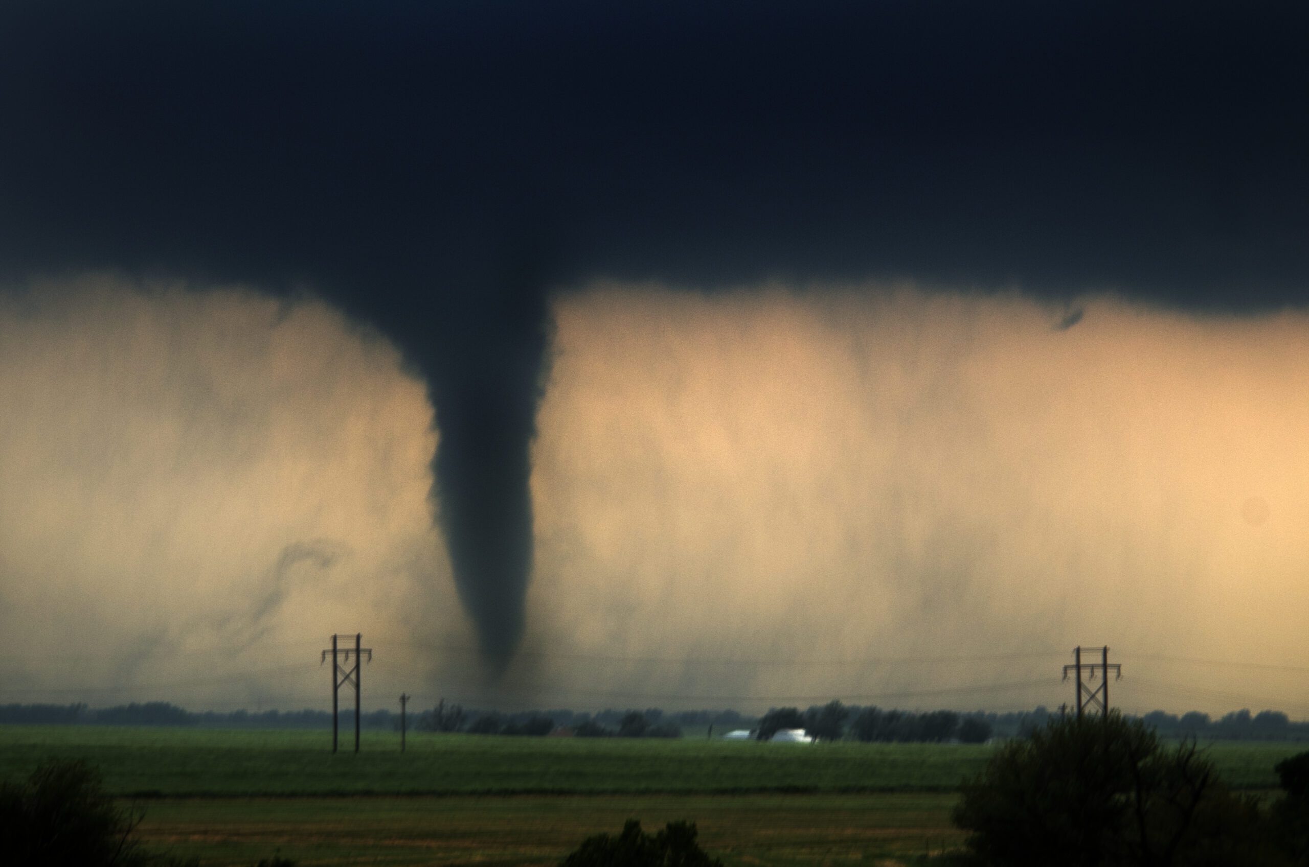 A tornado in the distance
